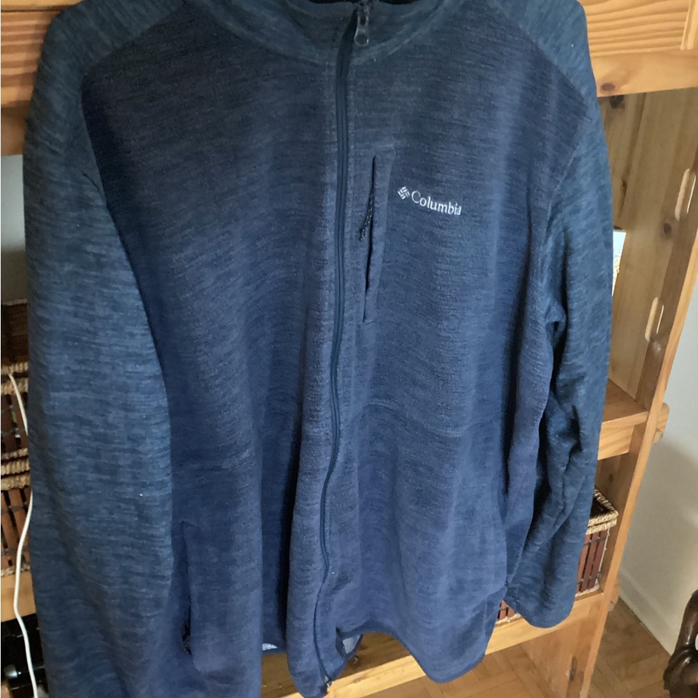 Columbia Men's Blue Zip-Up Sweater…special thermal inside